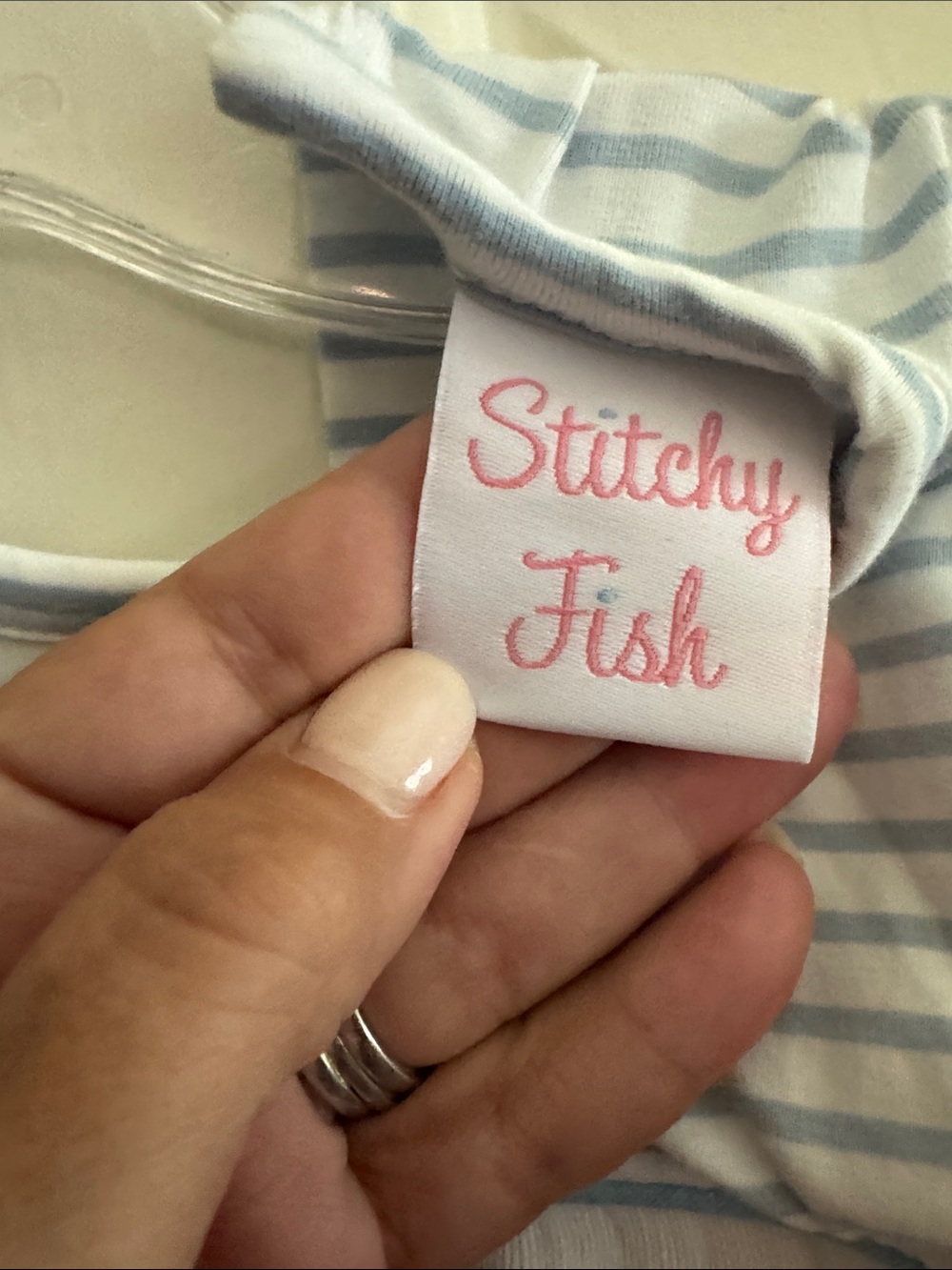 Puppy Present Smocked Romper by Stitchy Fish 3M - Picture 2 of 5